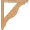 Ekena Millwork Funston Craftsman Smooth Bracket w/ Offset Brace, Western Red Cedar, 5 1/2"W x 40"D x 44"H BKT0604X40X44FST04SWR - alternate 4